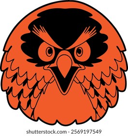 Angry bird silhouette vector art 