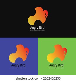 Angry Bird Vector Icon Logo