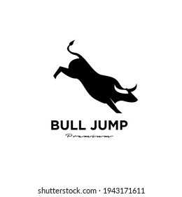 angry black bull vector logo icon design illustration isolate white background