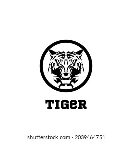 ANGRY BLACK FECTOR TIGER LOGO