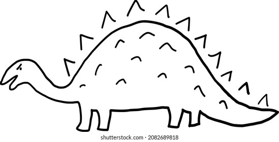 angry black and white dinosaur is coming.