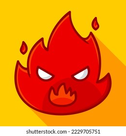 angry blaze vector illustration, can be used for digital and print