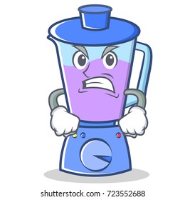 Angry blender character cartoon style
