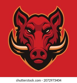 An Angry Boar Vector Mascot