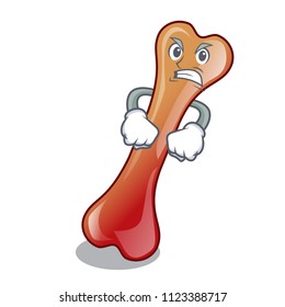 Angry bone jelly candy mascot cartoon