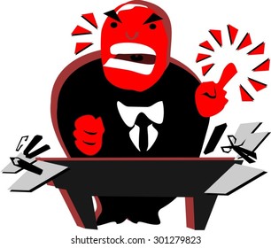 angry boss