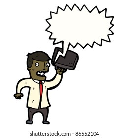 angry boss cartoon