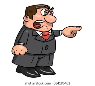 Angry boss screaming 2