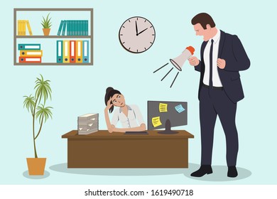 259 Boss yelling his employees Stock Vectors, Images & Vector Art ...