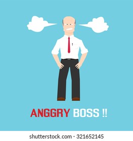 angry boss tempered and mad expression