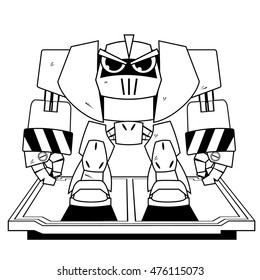 Angry Bot - Art Line