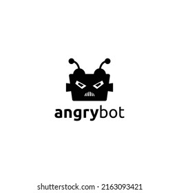 Angry Bot Logo Simple Modern Templates