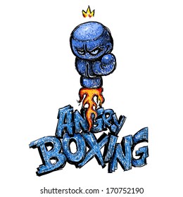 Angry boxing