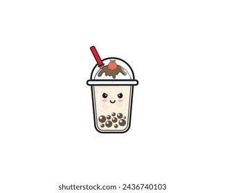 Angry Bubble Tea Boba Cute Design