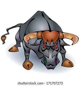 Angry bull