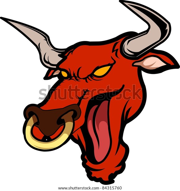 Angry Bull Stock Vector (royalty Free) 84315760