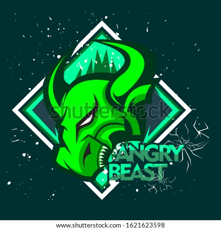 Angry bull or angry buffalo to descriptive the 

team club and esport team and the other team