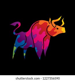 Angry Bull graphic vector