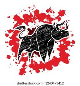 Angry Bull graphic vector