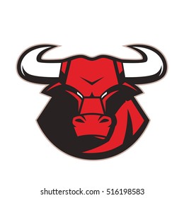 Angry bull mascot