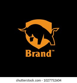 Angry Bull or Taurus Logo Mascot. Vector Illustration