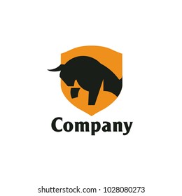 Angry Bull or Taurus Logo Mascot. Vector Illustration