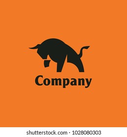 Angry Bull or Taurus Logo Mascot. Vector Illustration