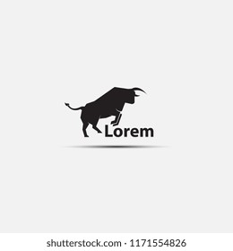 Angry Bull or Taurus Logo Mascot. Vector Illustration