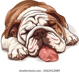 Angry bulldog mascot dibujos animados personaje Ilustración vectorial