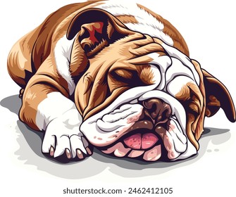 Angry bulldog mascot cartoon character vector illustration