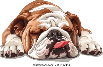 Angry bulldog mascot cartoon character vector illustration