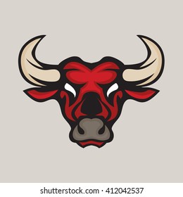 angry bull,logo,sign or symbol