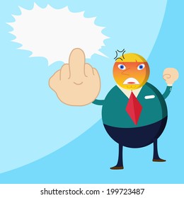 angry businessman