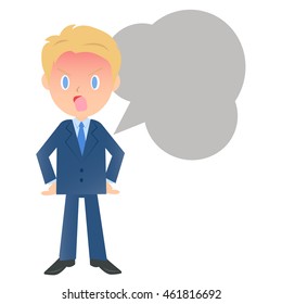 Angry businessman