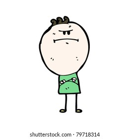 angry cartoon doodle man