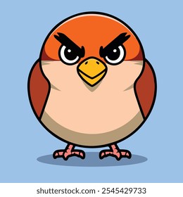 Angry Cartoon expression Vector Illustration.