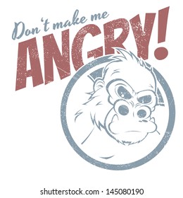 Angry Cartoon Gorilla