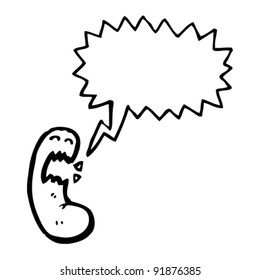 angry cartoon kidney