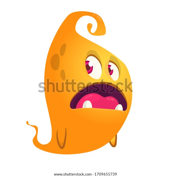 Angry Cartoon Monster Screaming Yelling Angry Stock Vector (Royalty ...