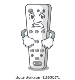 Angry cartoon remote control from TV device