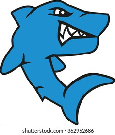 Angry Cartoon Shark Stock Vector (Royalty Free) 362952686 | Shutterstock