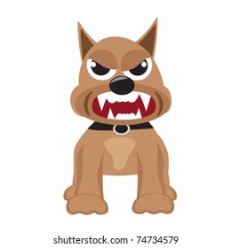 angry cartoon watchdog