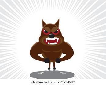 angry cartoon watchdog