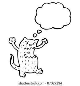 angry cat cartoon