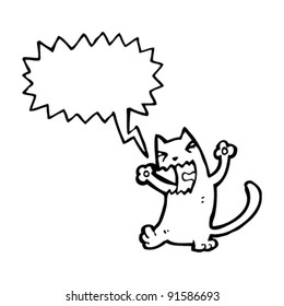 angry cat cartoon