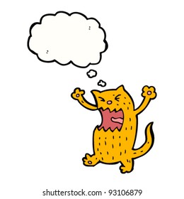 Angry Cat Cartoon Stock Vector (Royalty Free) 93106879
