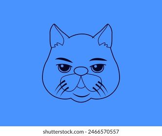 angry cat vector art design,nature, beautiful, mammal, fur, head, symbol, wild, black, face, drawing, angry, graphic, adorable, art, smile, sketch, meow, feline, white, outline, funny, print, kitten, 