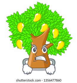 Angry character mango tree beside the house