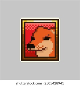 Angry cheems dog photo, pixel art meme