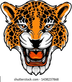 Angry cheetah face vector design